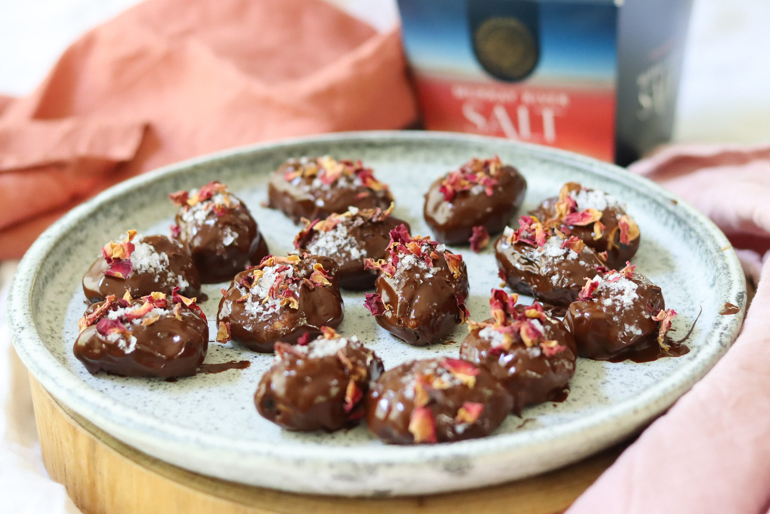 Featured image for “Salted Dark Chocolate Date Truffles”
