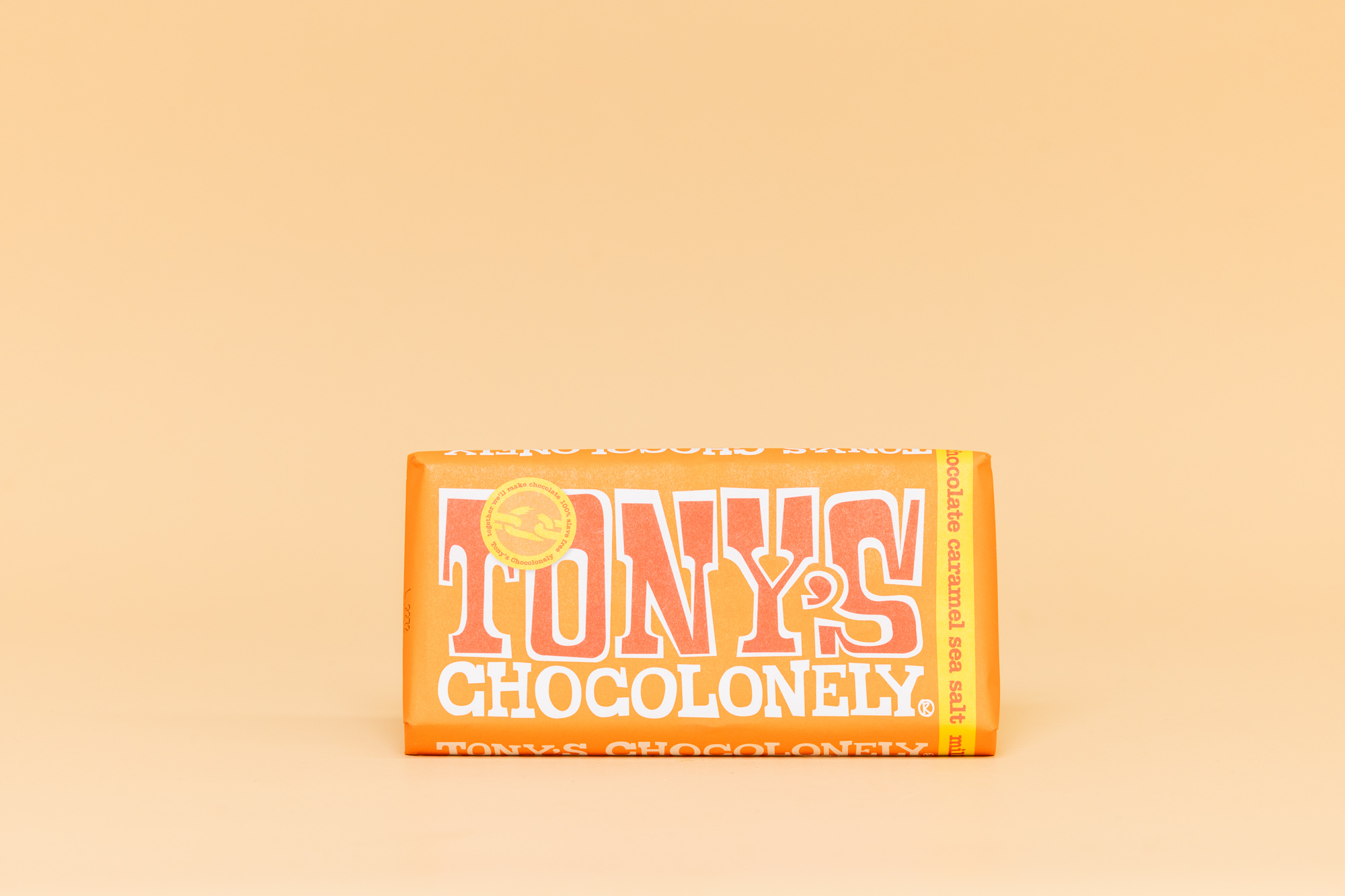 Tonys Chocolate caramel sea salt 180g 